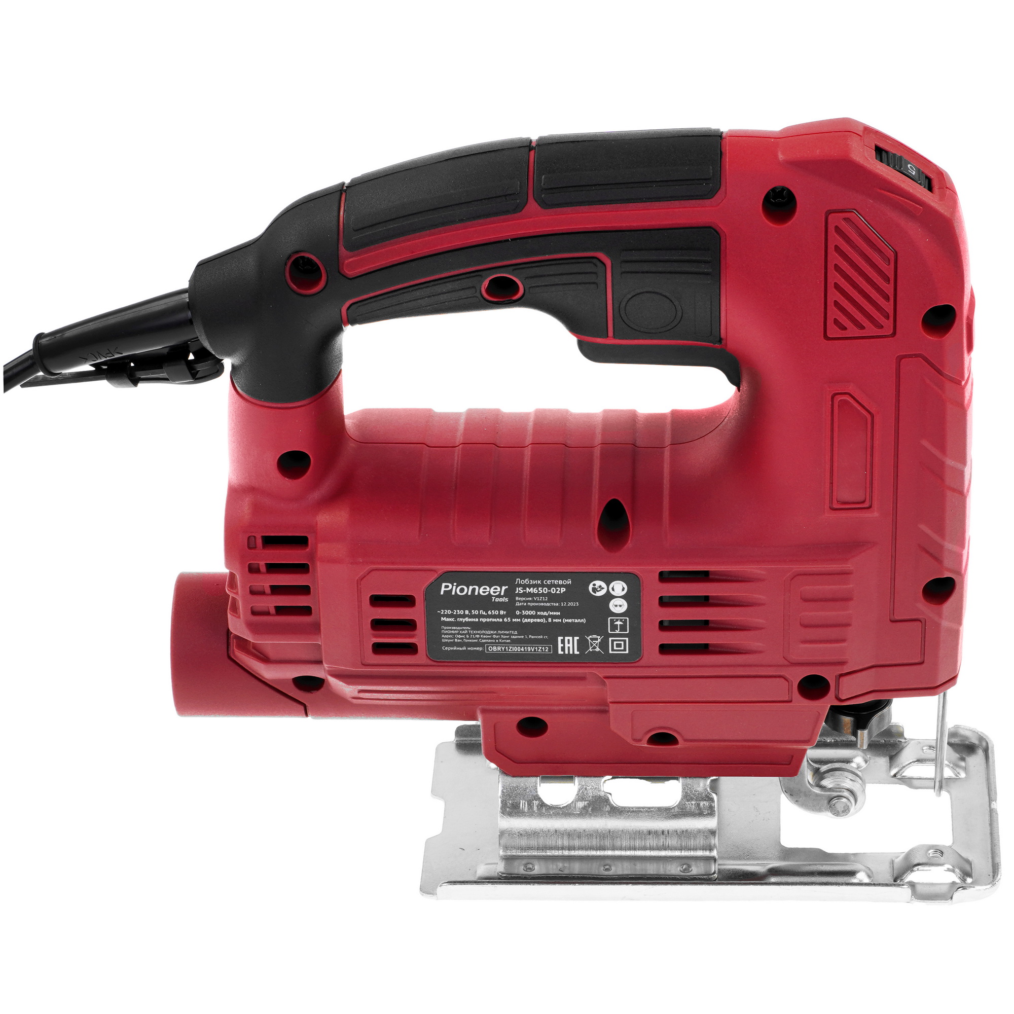 Электрический лобзик Pioneer JS-M650-02P 9092020 STDN-0046376 - Вид №3