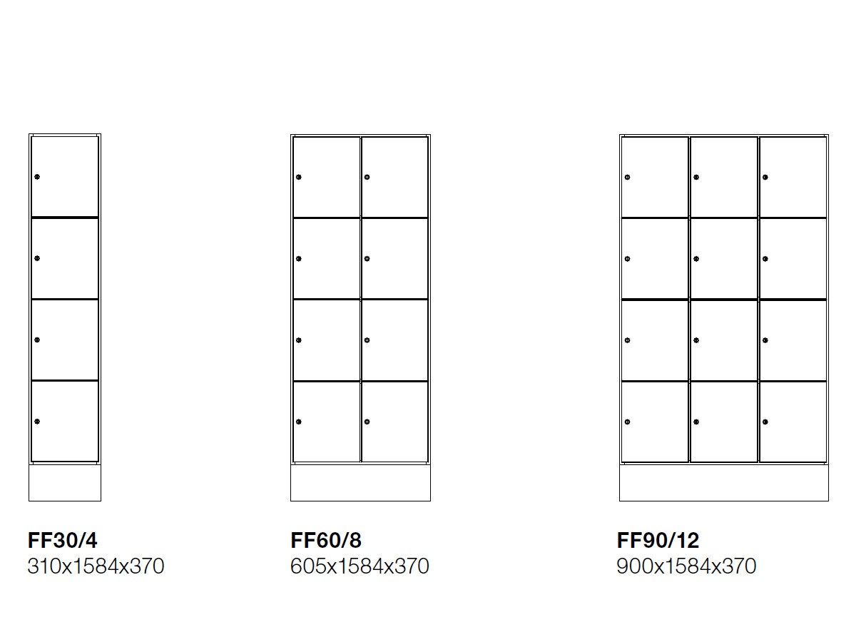 Ламинированный офисный шкаф с замком TreCe CombiLine ARCH-00131051 - Вид №4