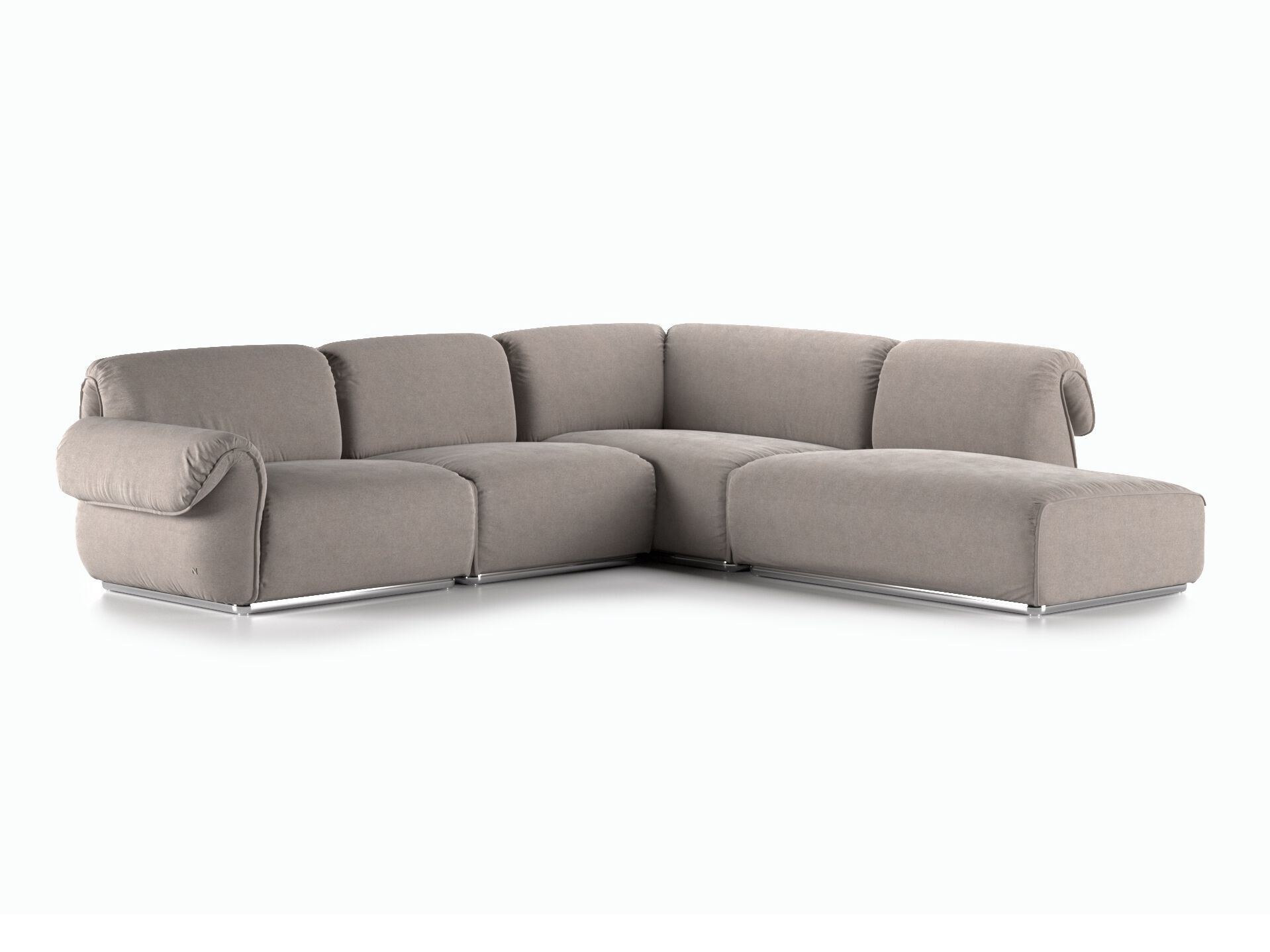 Модульный угловой диван из ткани Natuzzi Italia Icon ARCH-00037694