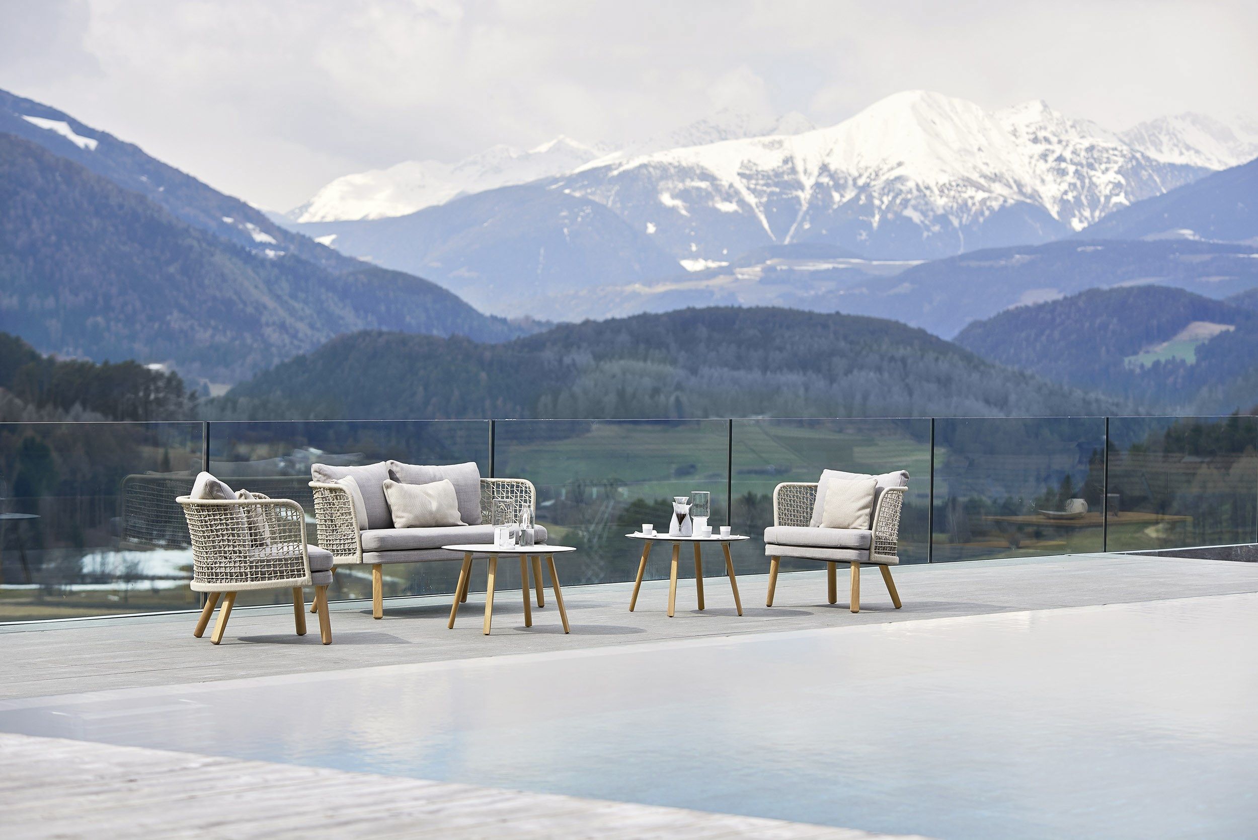 Синтетическое волокно садовое кресло с подлокотниками Varaschin Эмма ARCH-00136436 - Вид №7