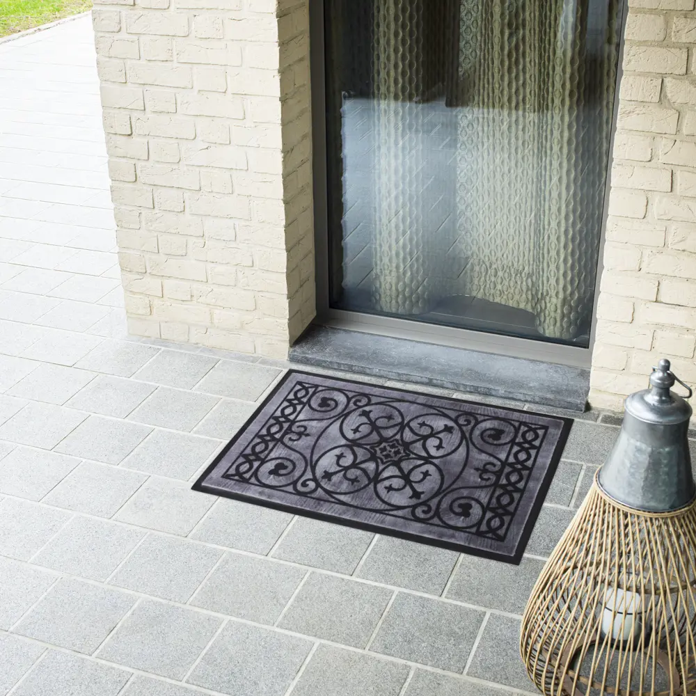 Коврик Inspire Retro 45x75 см полиэстер на ПВХ цвет серый STLM-2101444 - Вид №3