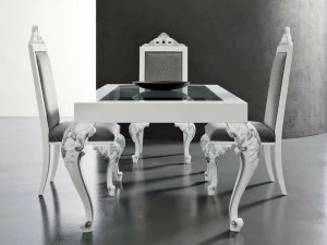 Modenese Gastone Прямоугольный лакированный обеденный стол Minimal baroque 42108