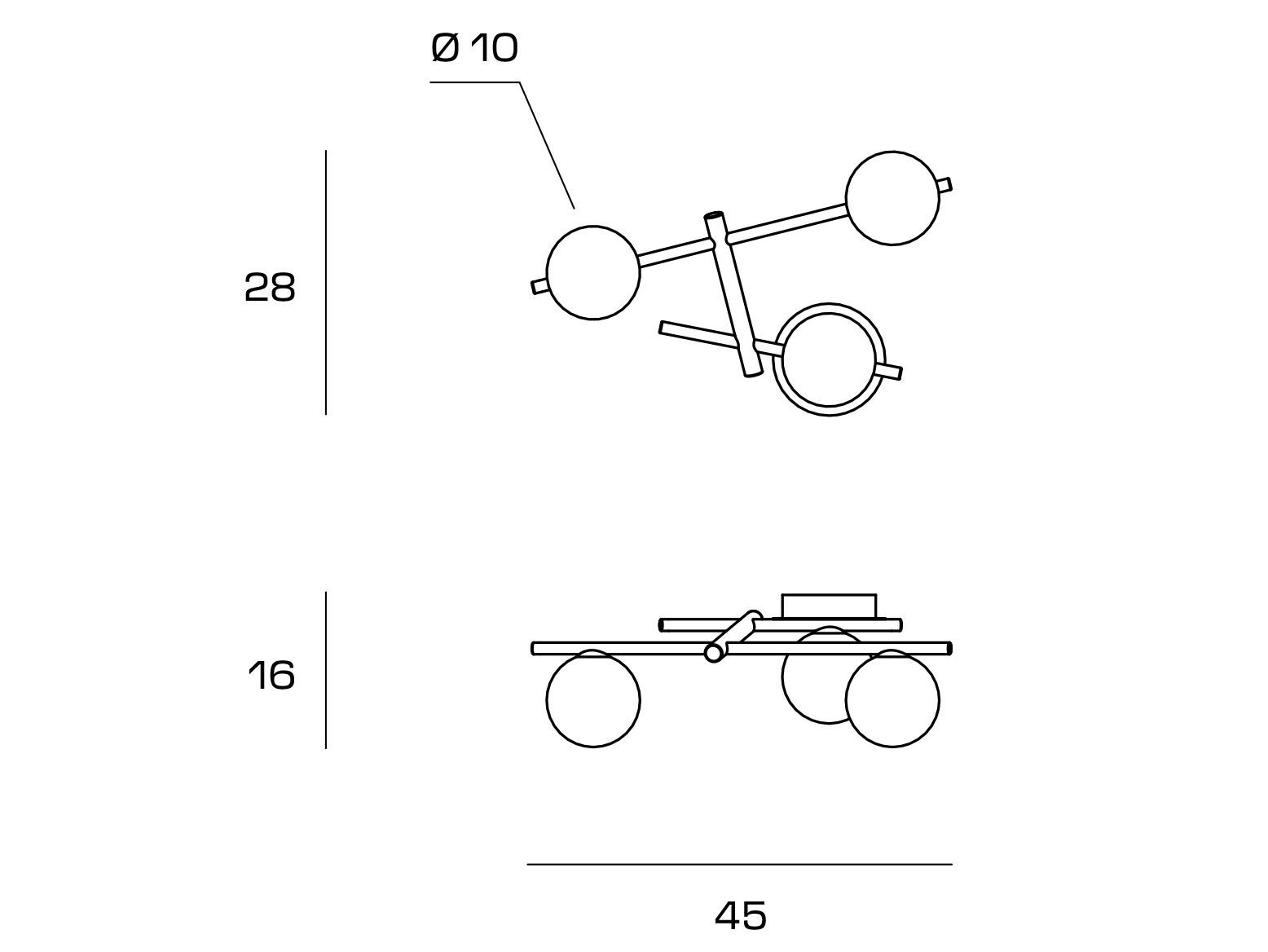 Металлический светодиодный настенный светильник Miloox Kika ARCH-00023909 - Вид №2
