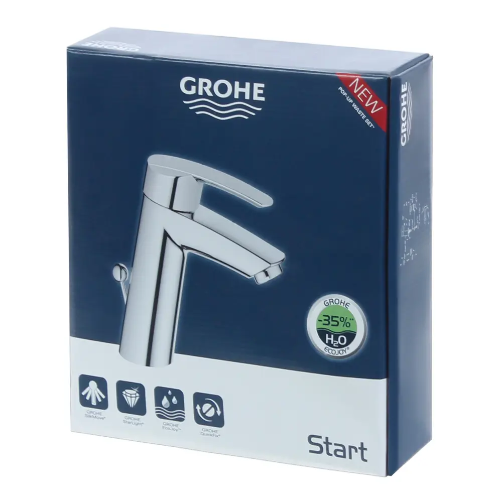 Смеситель для раковины Grohe Start New 23455000 однорычажный цвет хром STLM-2037702 - Вид №4