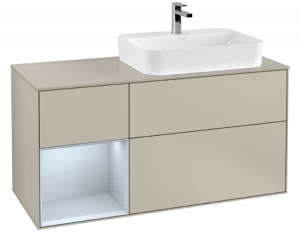 Villeroy&Boch Тумба под раковину Прямоугольная версия F393HAHH Finion Sand Matt Lacquer