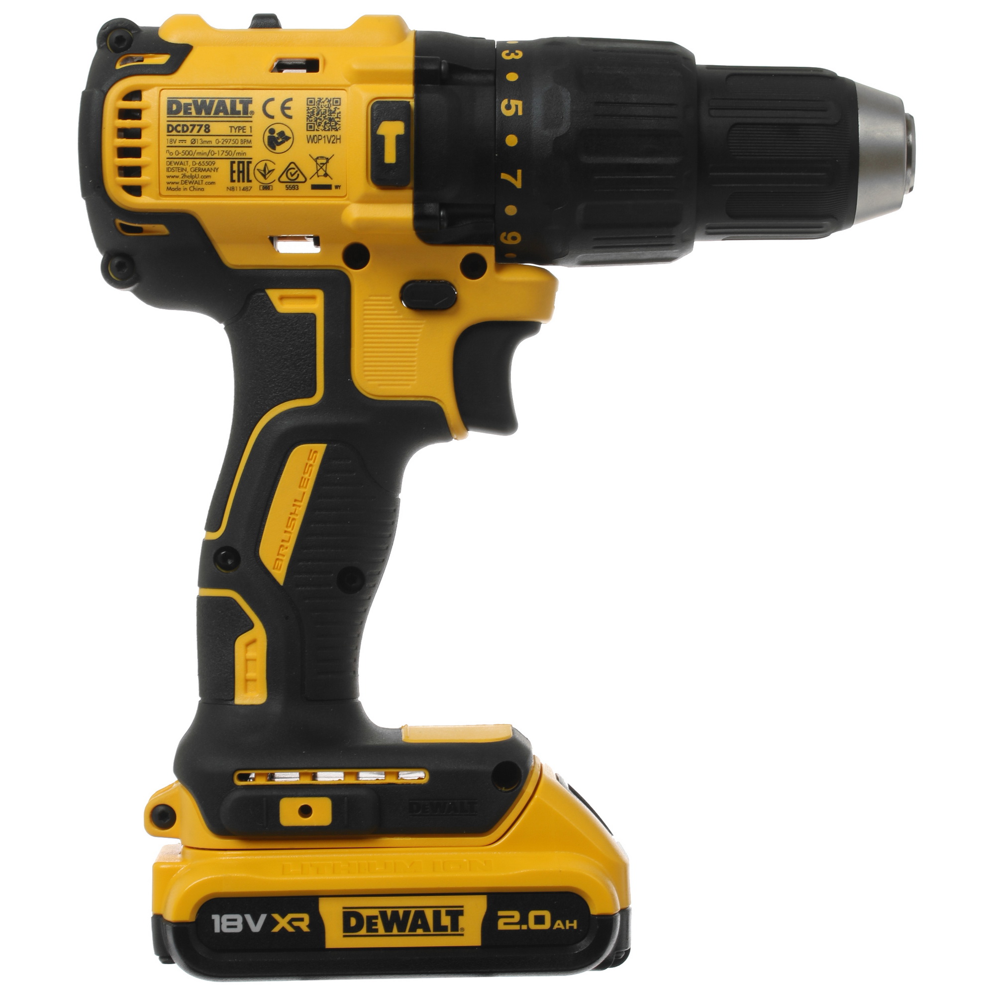 Дрель-шуруповерт DeWalt DCD778D2T-QW XR FLEXVOLТ 18/54V 5437877 STDN-0029840 - Вид №1