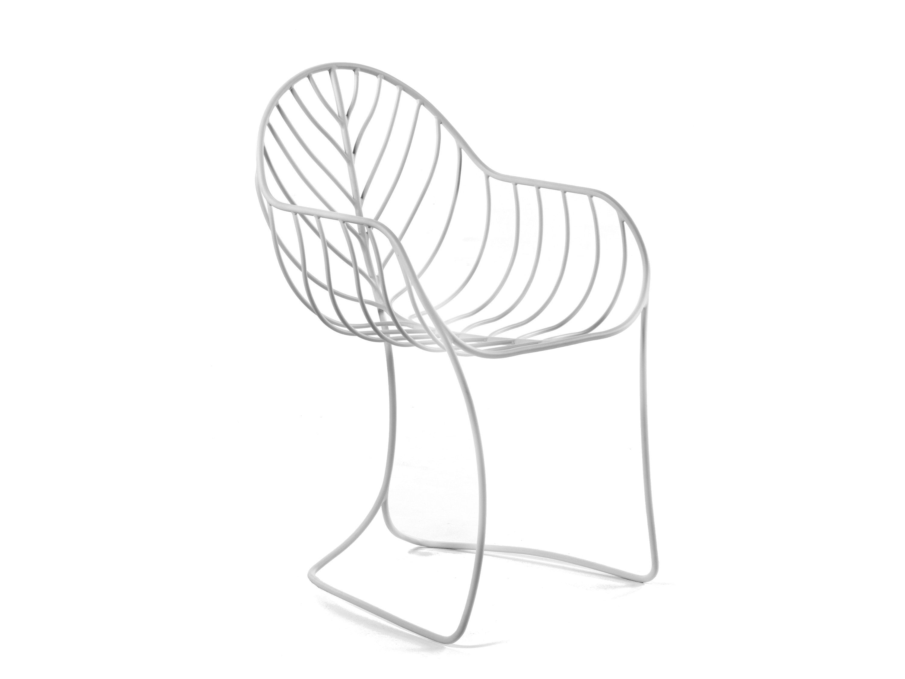 Садовый стул из нержавеющей стали с подлокотниками Royal Botania Folia ARCH-00028309