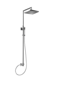 30476/ID-CR CARIMALI Угловая телескопическая скрытая, Квадратная душевая лейка