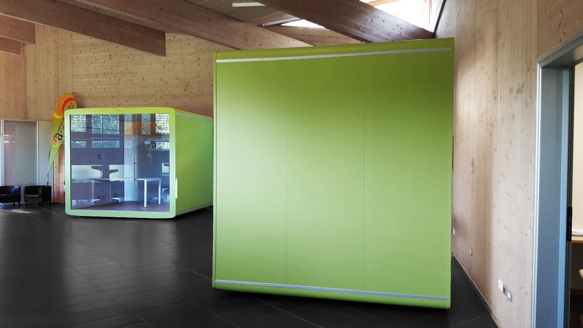 Мультимедийная многосторонняя акустическая офисная кабина со встроенным освещением Stefani акустическая коробка ARCH-00117757 - Вид №4