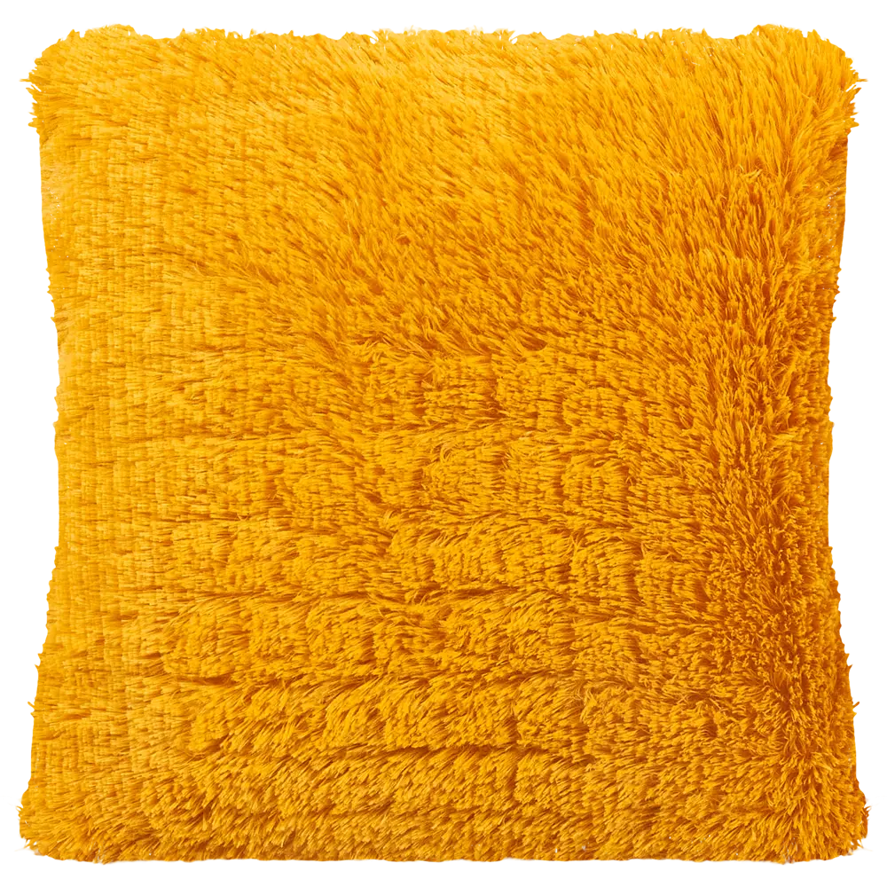 Подушка Искусственный мех 40x40 см цвет желтый 82745295 STLM-2207424 Eclair 