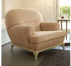 VOLPI Кожаное кресло с подлокотниками Contemporary living 2sli-003-01m