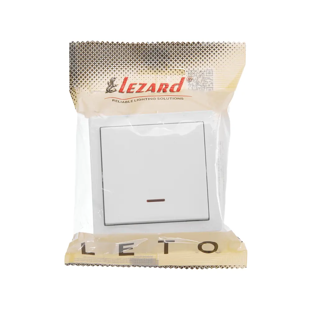 Lezard Leto - Накладной выключатель с подсветкой, белый глянец 89373142 STLM-1564342 - Вид №3
