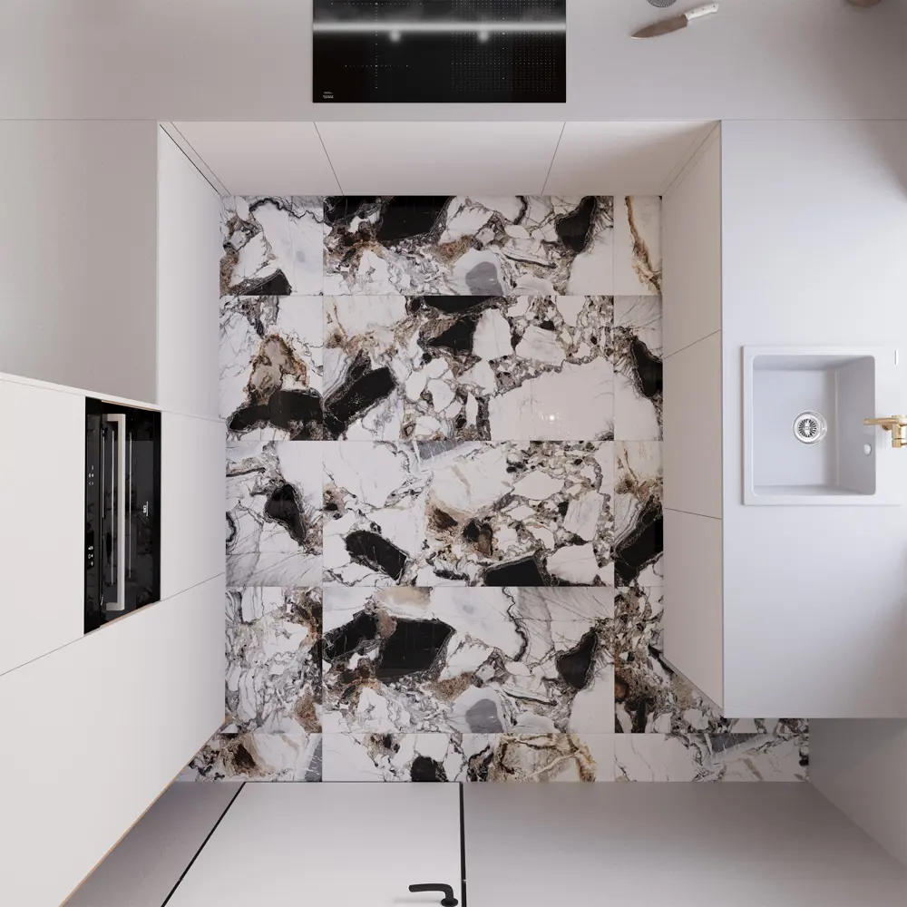Arcadia Ceramica Grande Crystal - глянцевый керамогранит с эффектом мрамора 60x120 см 89396421 STLM-1564176 - Вид №7