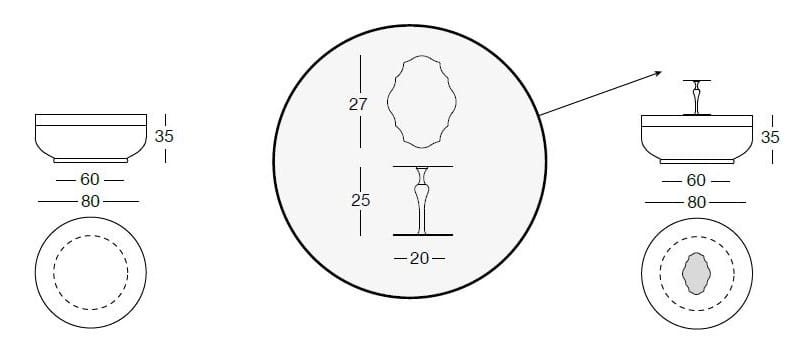 Круглый низкий журнальный столик Longhi Loveluxe ARCH-00063073 - Вид №2