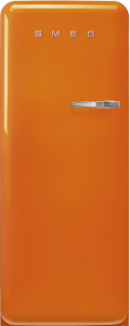 FAB28LOR5 Холодильник / отдельностоящий однодверный холодильник, стиль 50-х годов, 60 см, оранжевый, петли слева SMEG