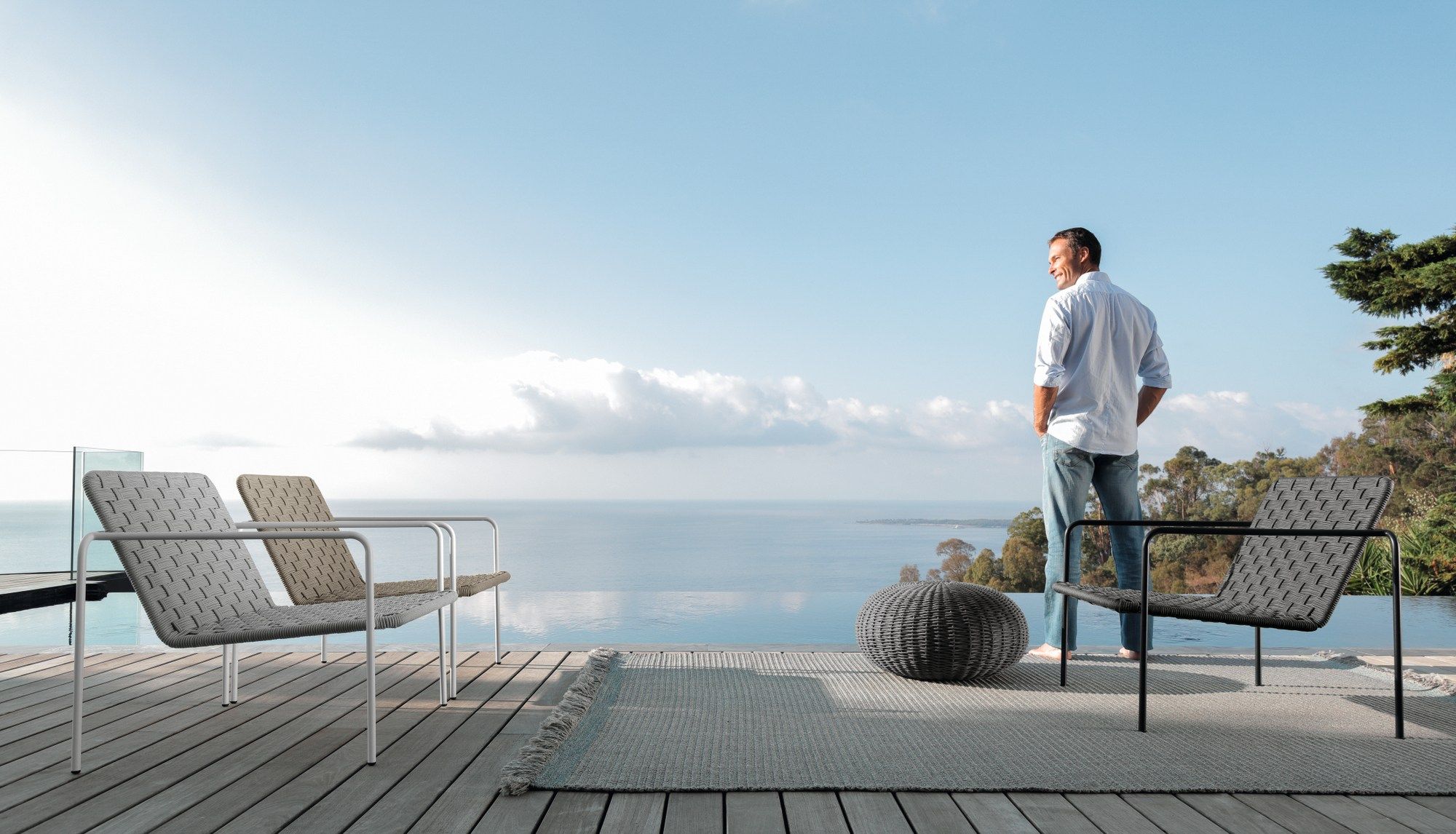 Круглая веревка сад пуфик Talenti Джеки ARCH-00082710 - Вид №4