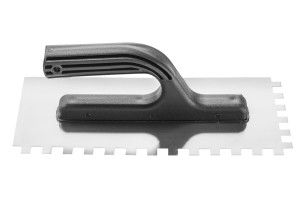16386202 Гладилка серия33, нержавеющая сталь, пластиковая ручка, 27x13см, зуб.10х10мм 0800-332710 HARDY