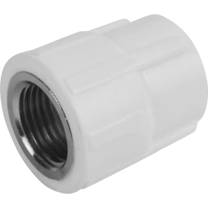 Комбинированная муфта ПОЛИТЭК 20 мм x 1/2" для соединения полипропиленовых и стальных труб 13564139