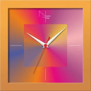 Часы настенные разноцветные Nicole Time NT310 NICOLE TIME  00-3872900 Коричневый;разноцветный;розовый;синий