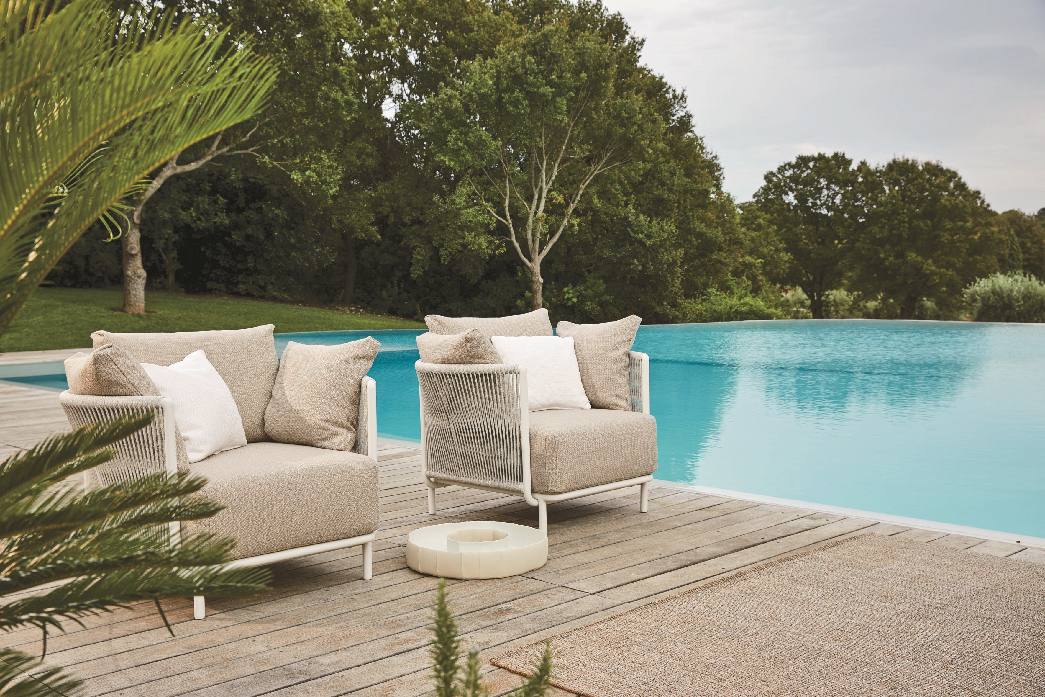 Плетеное кресло с полиэфирной веревкой Roberti Queen ARCH-00060886 - Вид №3