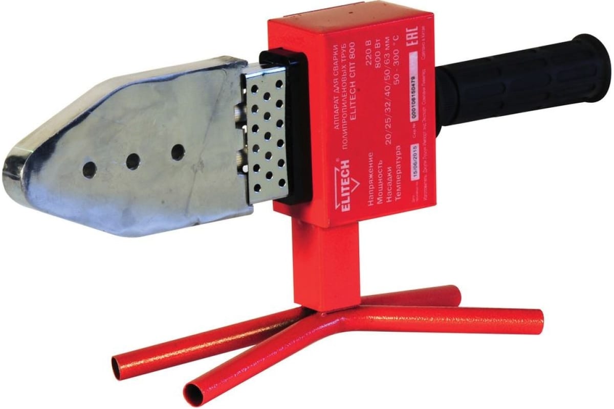 Сварочный аппарат для полипропиленовых труб Elitech СПТ 800 9104823 STDN-0089377