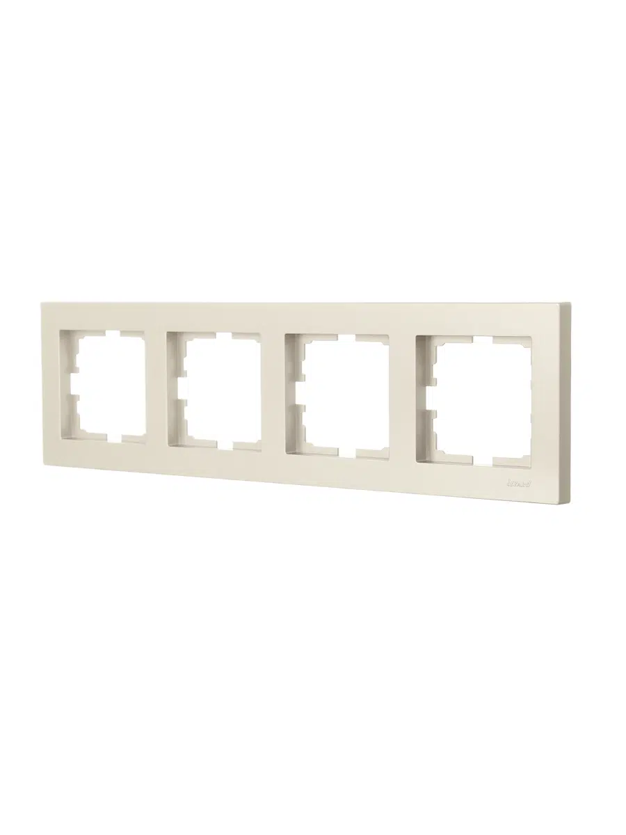 VESNA Рамка 4-ая горизонтальная без вст титан LEZARD 742-3700-149 - Вид №1