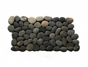 Мозаика из гальки Lux4home PEBBLE TILES Камни из гальки Pebble borders Black Sumatra