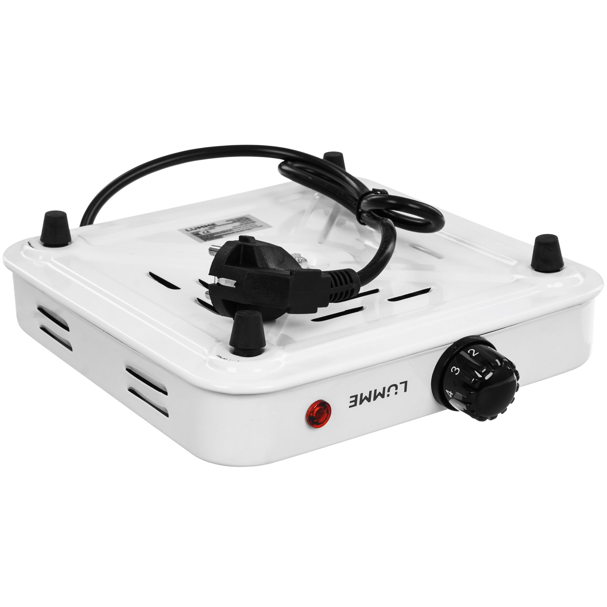 9177361 Плита компактная электрическая LUMME LU-HP3716A белый STDN-0067303 - Вид №4