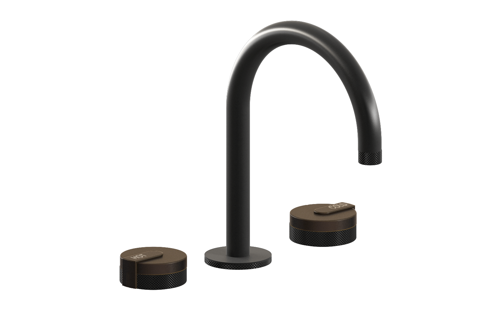 E-11512-R1OB-L1OB-BK Смеситель для умывальника на 3 отвертия GRAFF MOD+