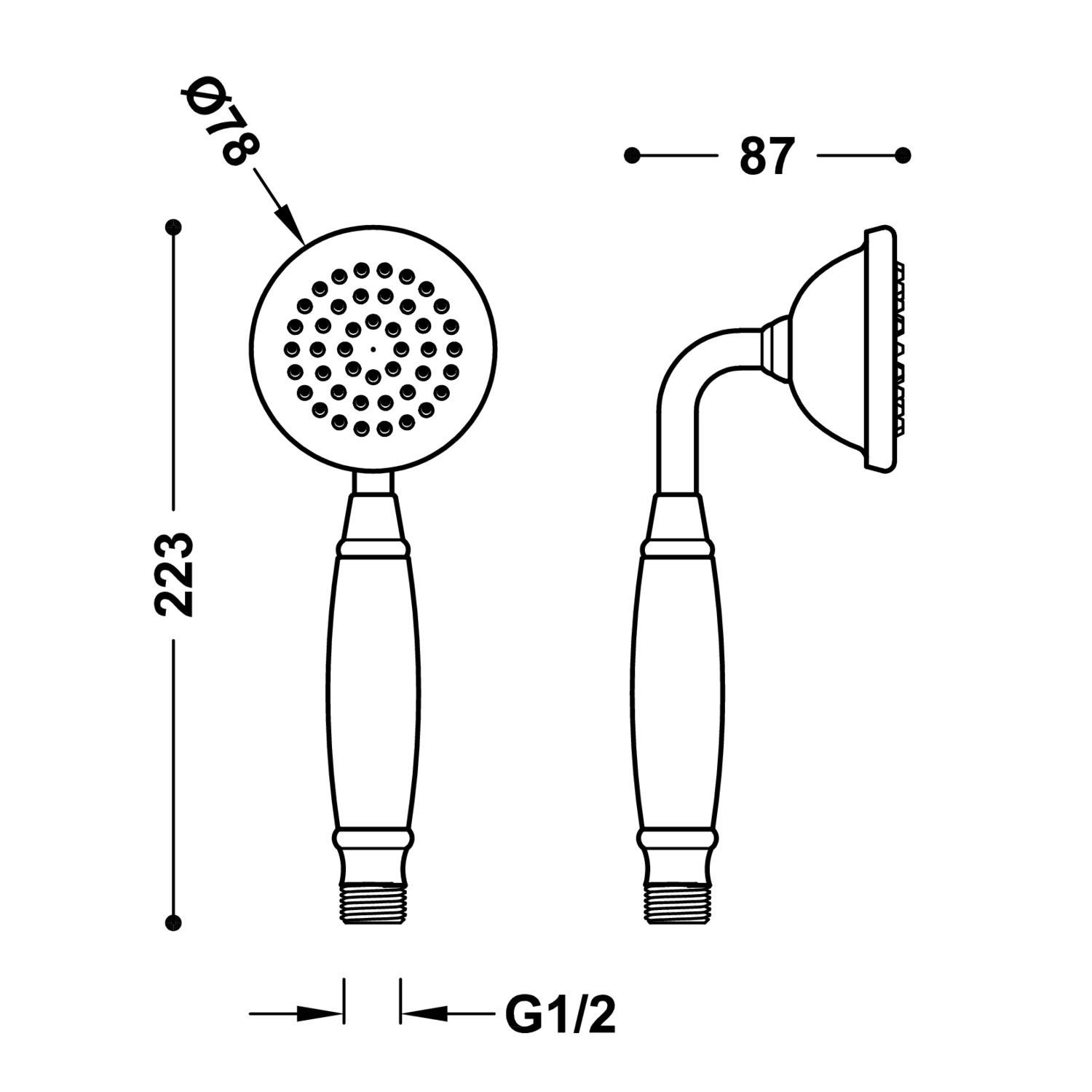 Ручной душ TRES CLASIC Clasic-29963109LV TRES  - Вид №1
