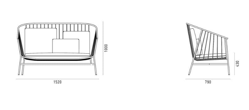Стальной диван SP01 Jeanette ARCH-00117509 - Вид №14