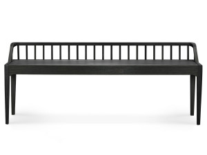 Дубовая скамья со спинкой