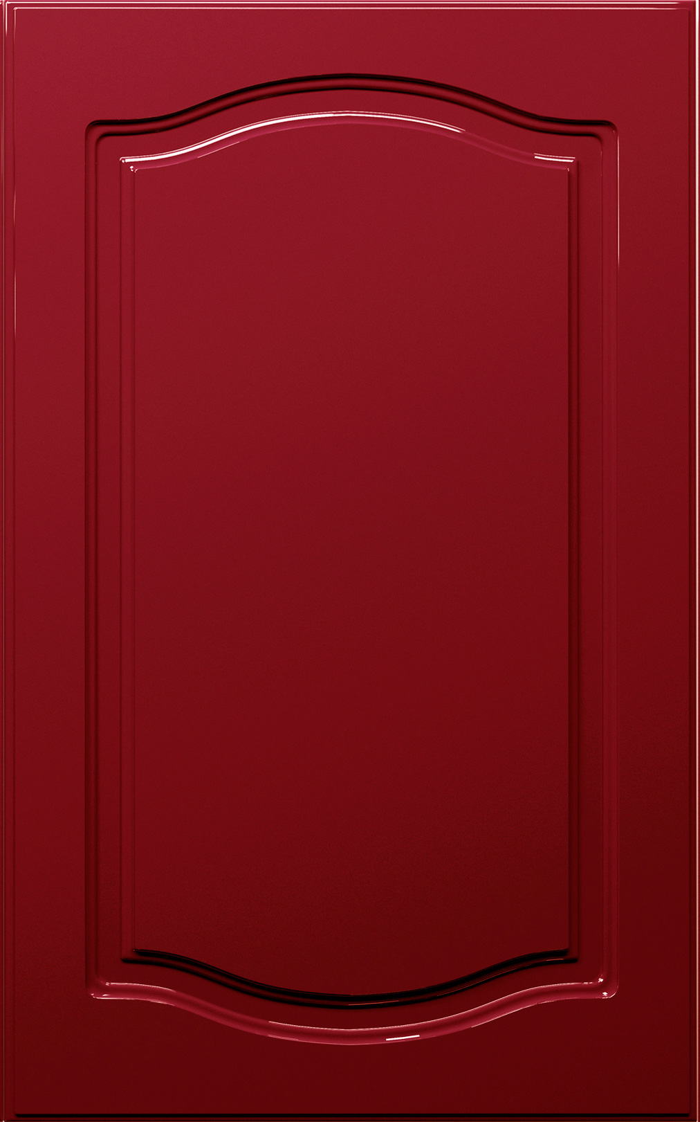 Фасады для кухни Классика Фрезеровка «Классика двойная» Красный глянец №217 SIDAK SIST1177-203