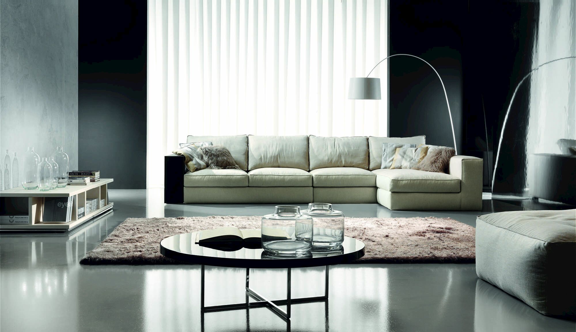 Тканевый диван с полуостровом Former In Italia Ermes ARCH-00049738 - Вид №1