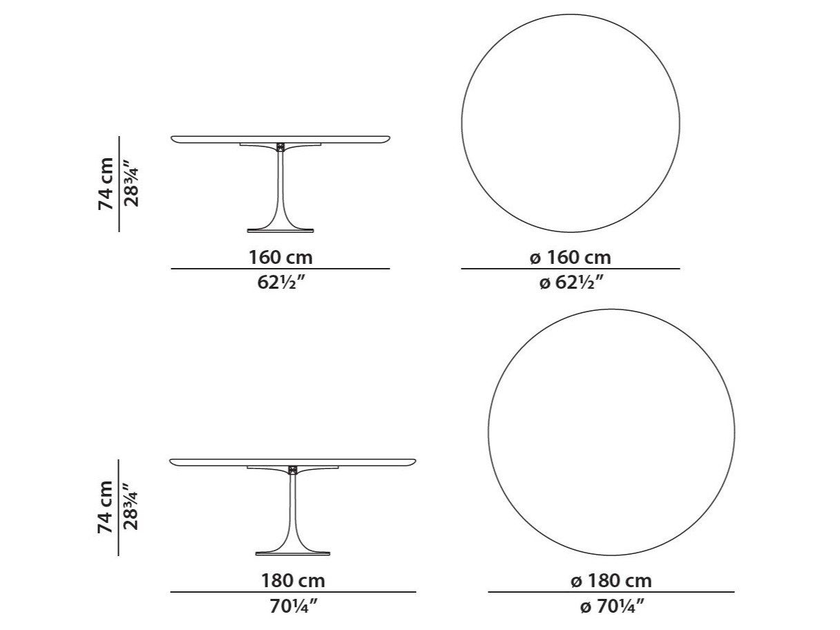 Круглый стол из массива дерева Baxter Bourgeois ARCH-00098738 - Вид №4