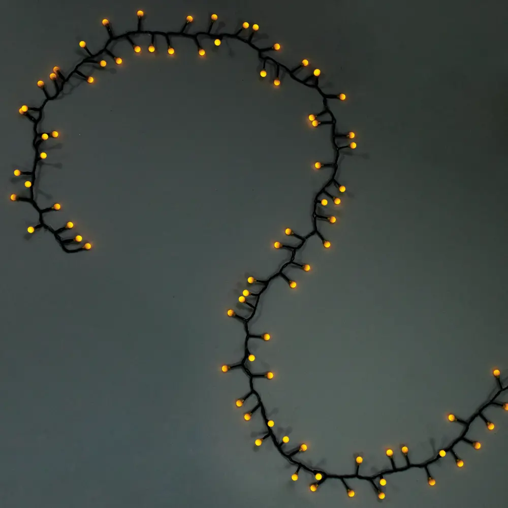 Электрогирлянда комнатная «Нить» 5 м 144 LED жёлтый на батарейках Santreyd STLM-2110013