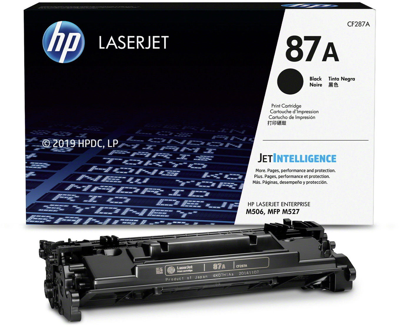 CF287A 87a black original laserjet toner cartridge HP Santreyd  - Вид №3