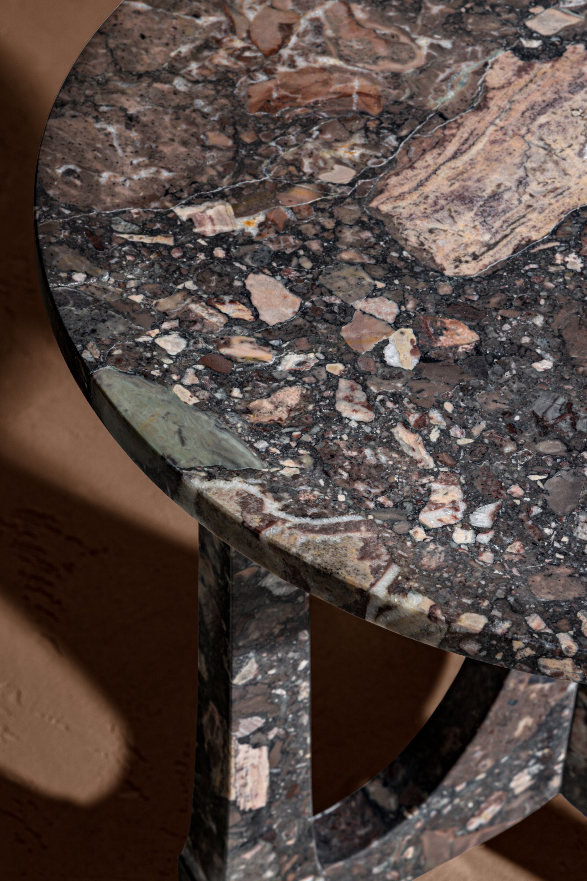 Круглый мраморный журнальный столик Kreoo CROWN ARCH-00063238 - Вид №2