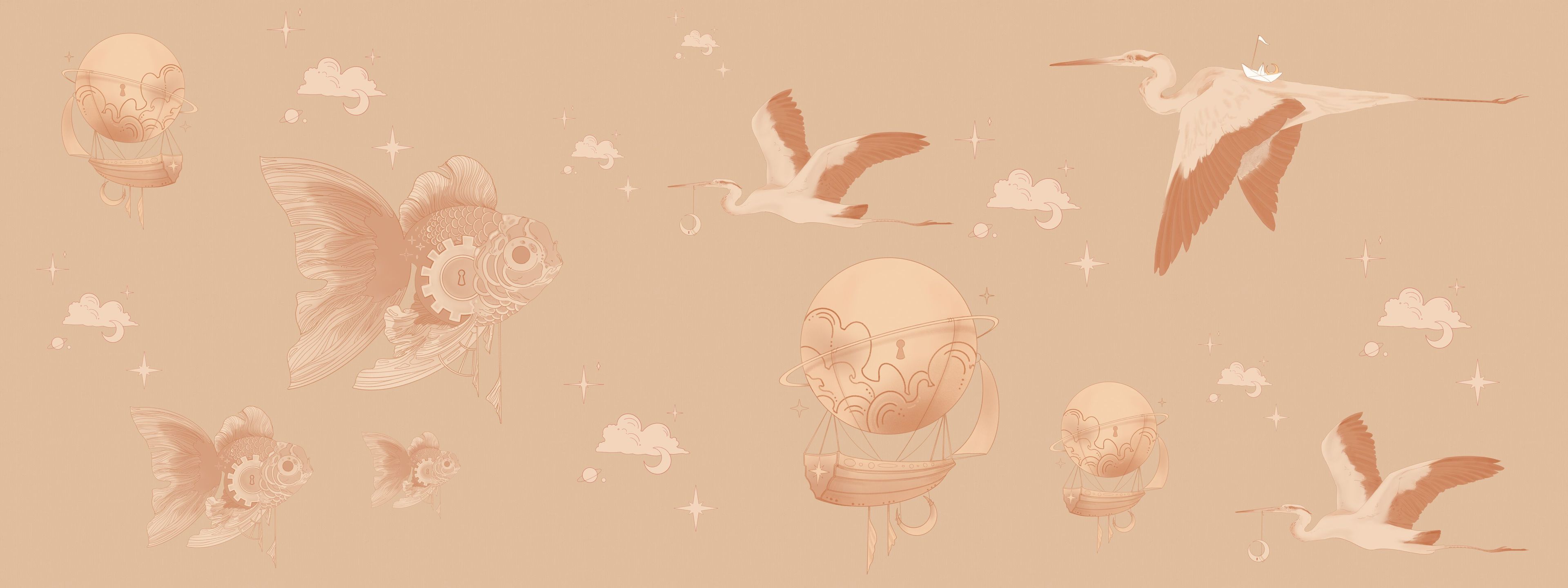 Обои с рисунком для детей Inkiostro Bianco Inkids ARCH-00039583 - Вид №4