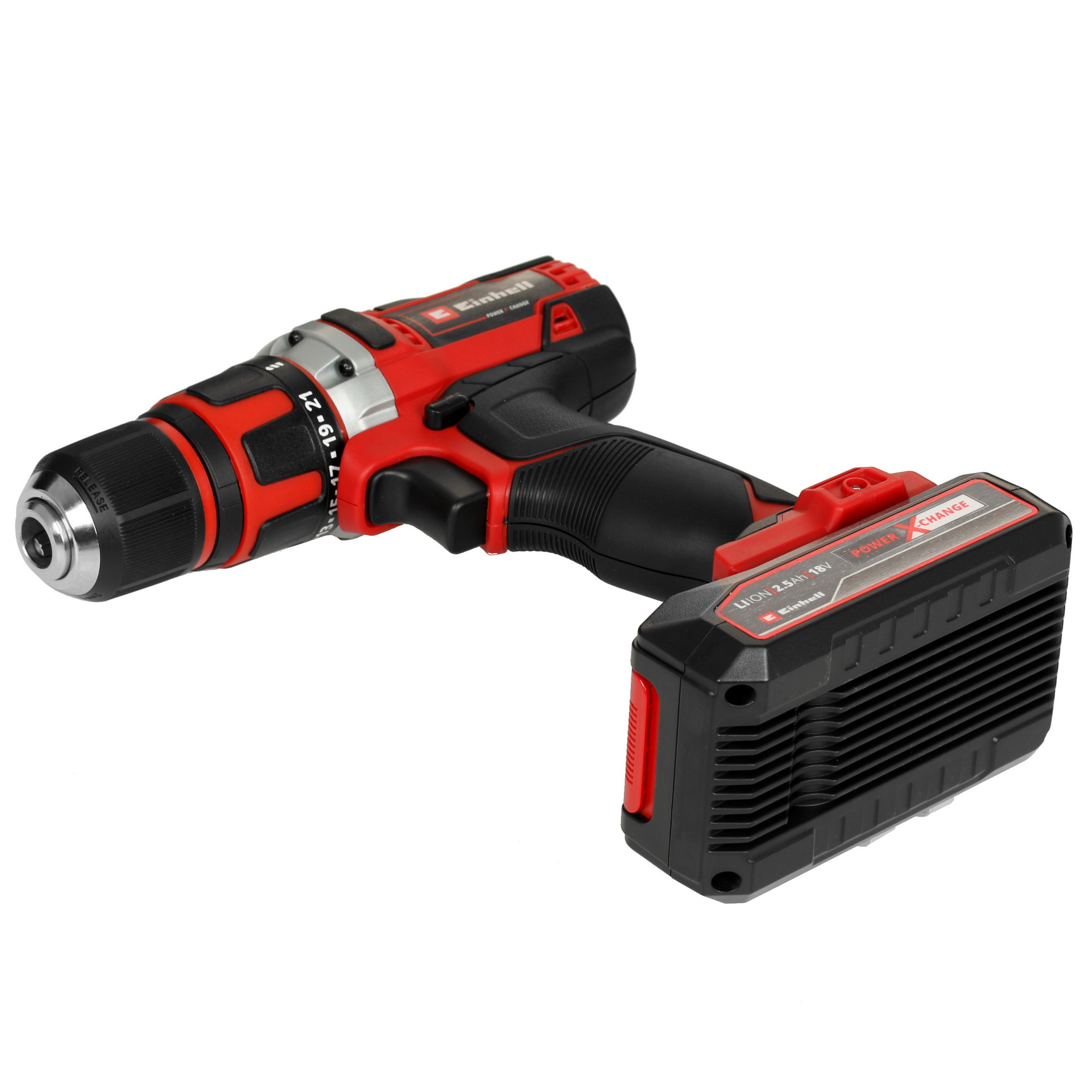 Дрель-шуруповерт Einhell PXC TE-CD 18/40 Li + 69 Power X Change 18V 5329892 STDN-0016866 - Вид №4
