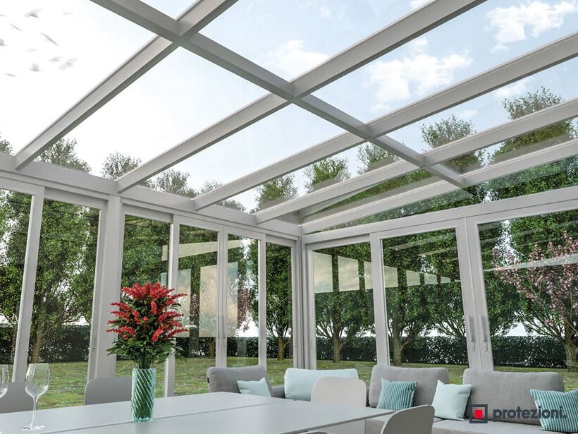 Навесная кровля с фиксированной крышей с термическим сдвигом Protezioni ARCH-00146920 - Вид №1