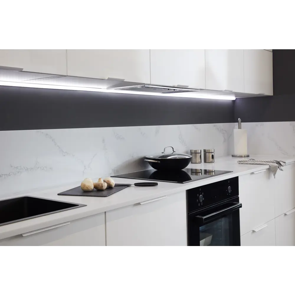 Фальшпанель для кухонного шкафа Аша 58x214 см KONSENSA ДСП цвет белый Аша белая STLM-2073100 - Вид №7