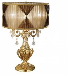 Possoni Illuminazione Французская золотая лампа с кристаллами Шелера Windsor 888/l3-sh/p