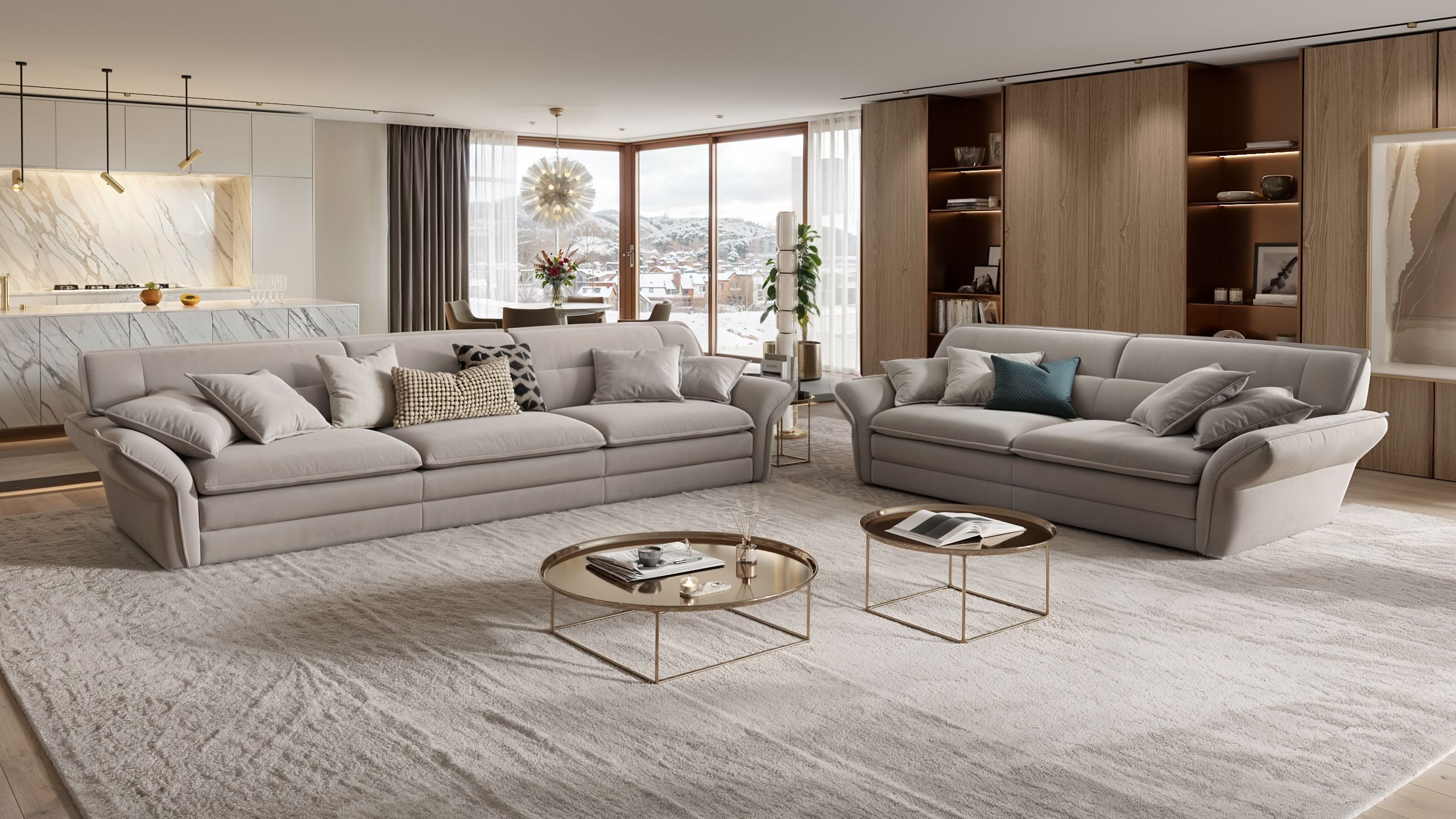 3-местный тканевый диван Sofanella шаг ARCH-00144107 - Вид №3