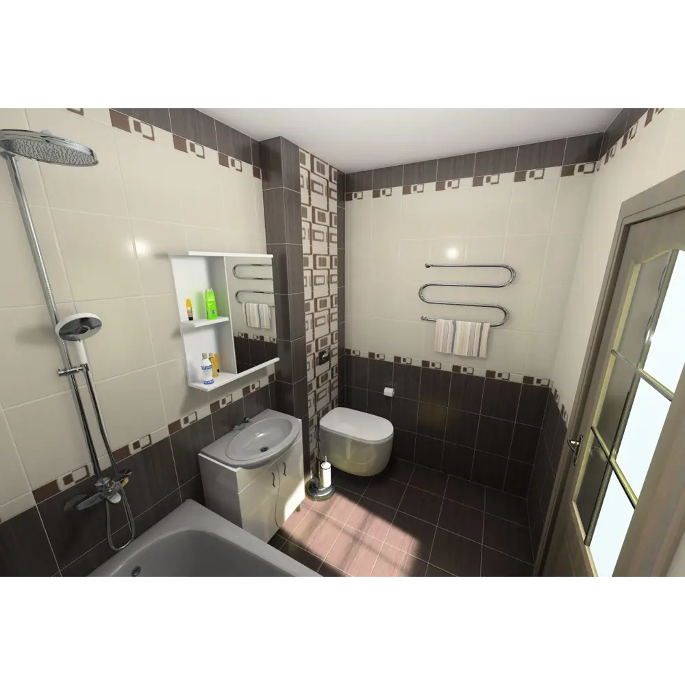 Плитка напольная Golden Tile «Вельвет» 30х30 см 1.35 м2 цвет коричневый STLM-2170366 - Вид №4