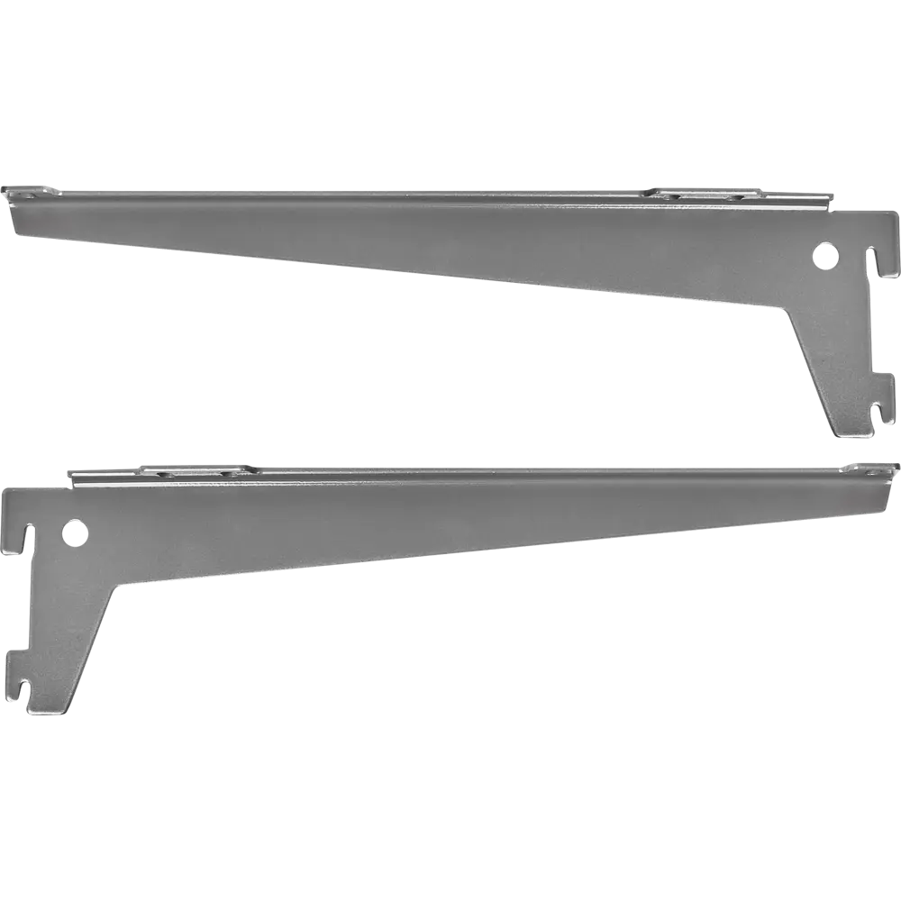 Кронштейн однорядный KONSENSA 30x1.85x7.67 см нагрузка до 50 кг цвет серый 2 шт STLM-2060133 - Вид №1