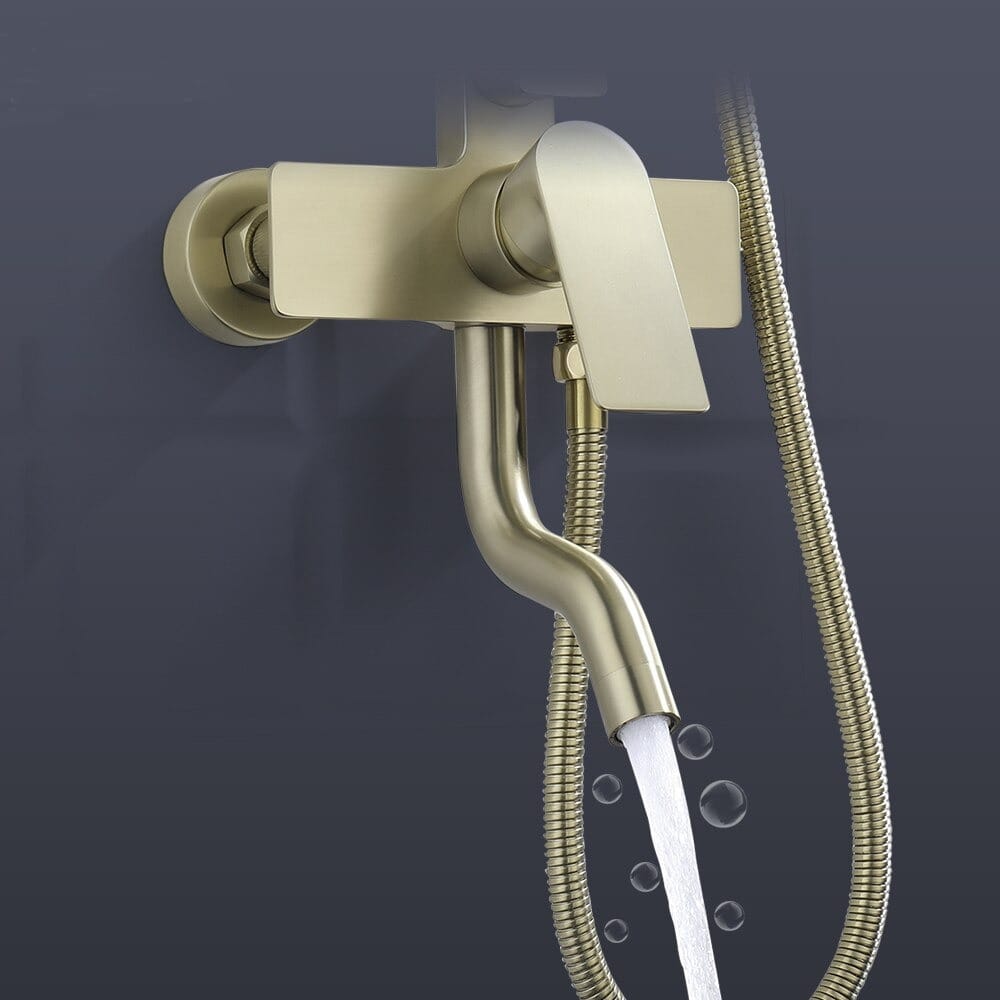 Латунная настенная душевая колонна с ручным душем Fontana Showers FS15037 ARCH-00038549 - Вид №3