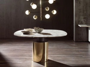 ACERBIS Круглый мраморный стол на металлической основе