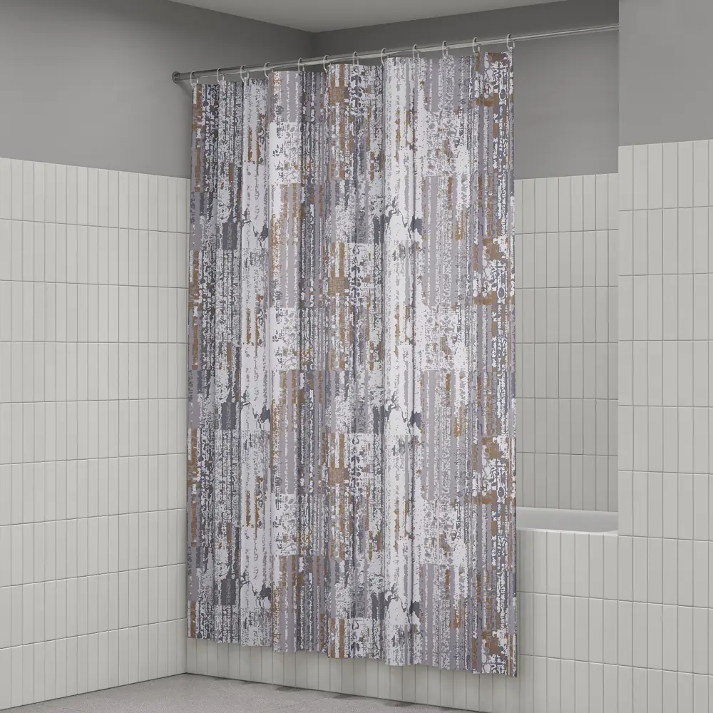 89380327 Штора для ванной Iddis Concrete LM06P18i11 200x180 см полиэстер цвет серый STLM-1578298 - Вид №7
