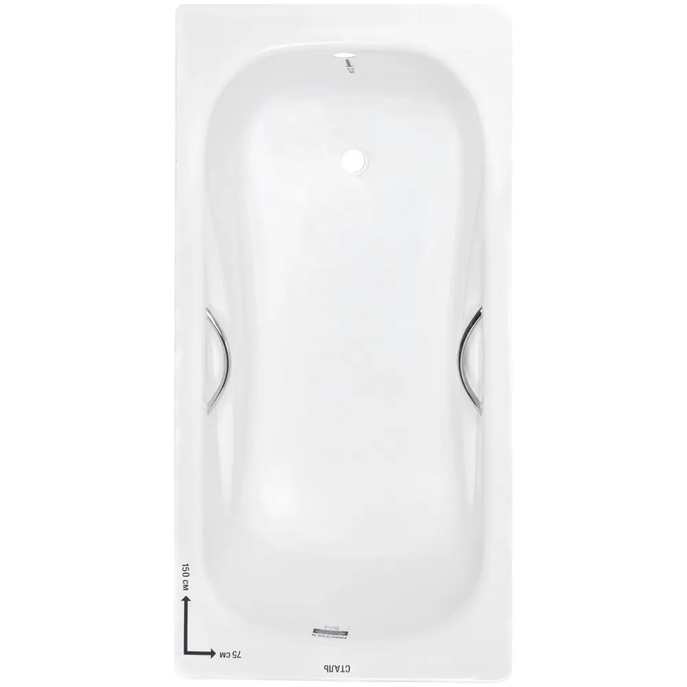 Ванна Roca Princess сталь 150х75 см Принцесса STLM-2020664 - Вид №1